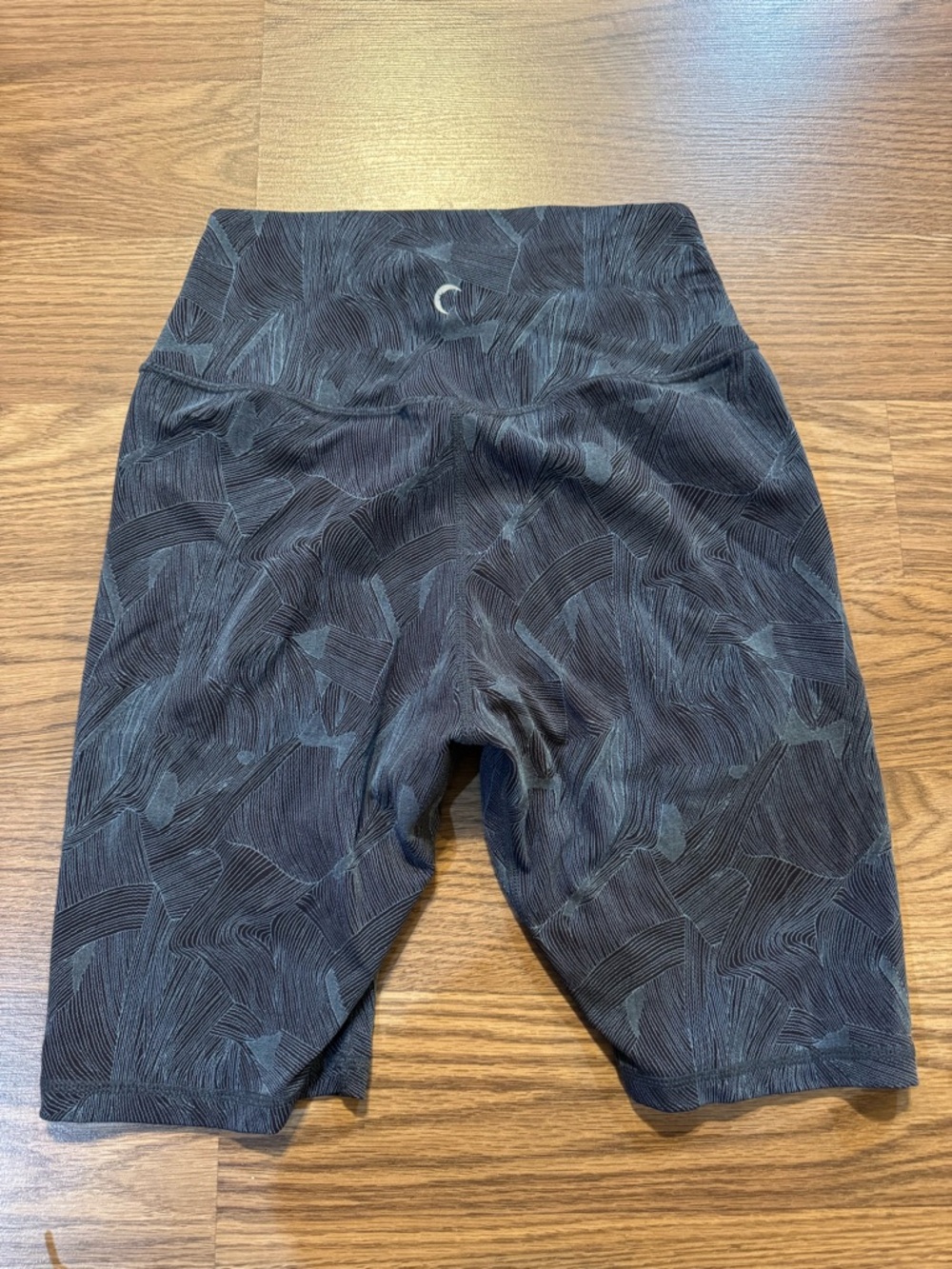 High-Waist Zyia Patterned Bike Shorts